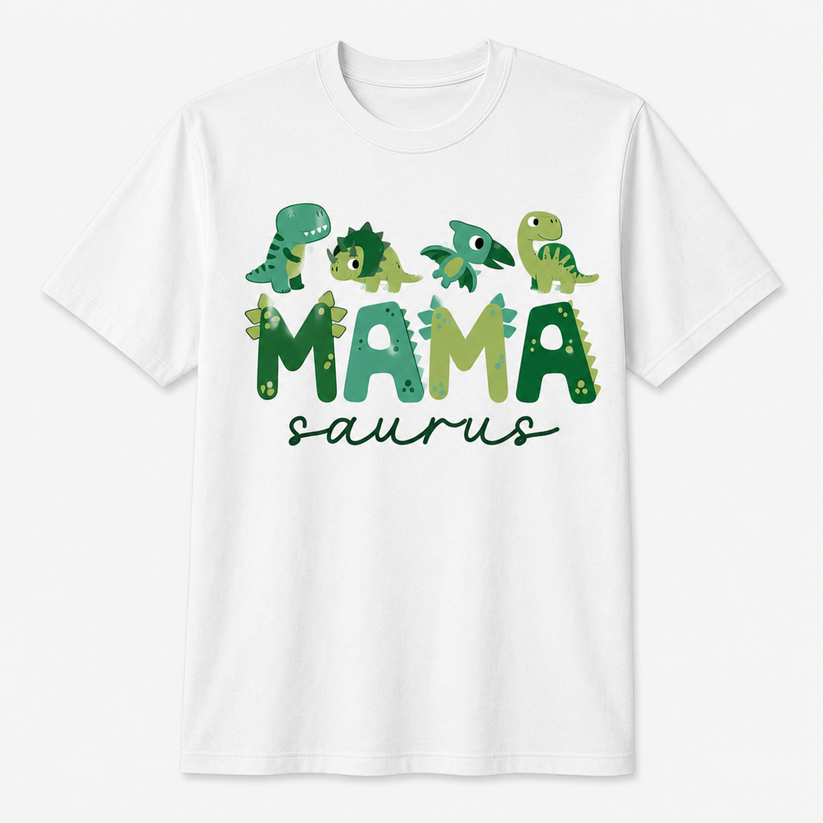 Mamasaurus Funny Mom Dinosaur Family Birthday T-Shirt