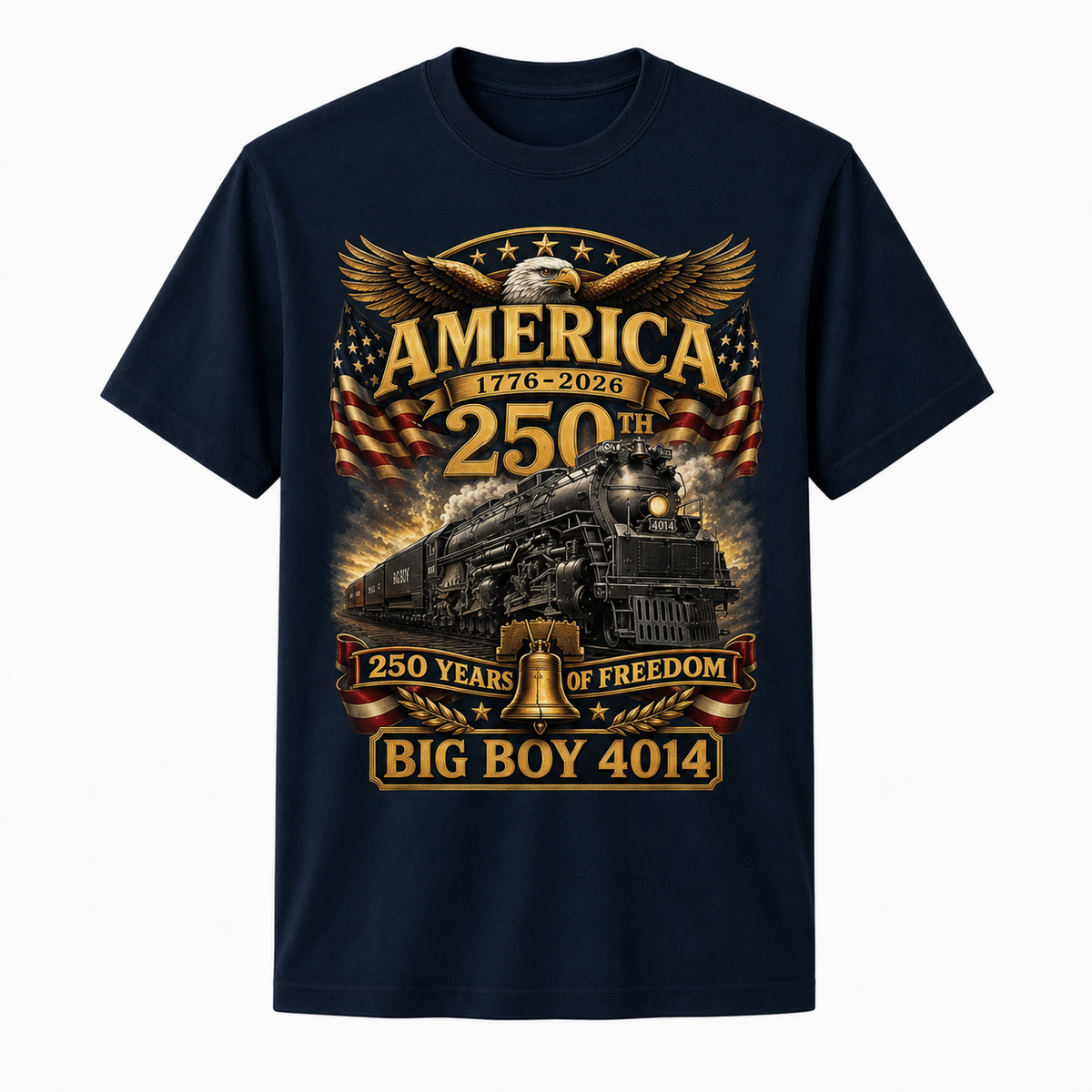 Big Boy 4014 Train USA 250th Anniversary Shirt