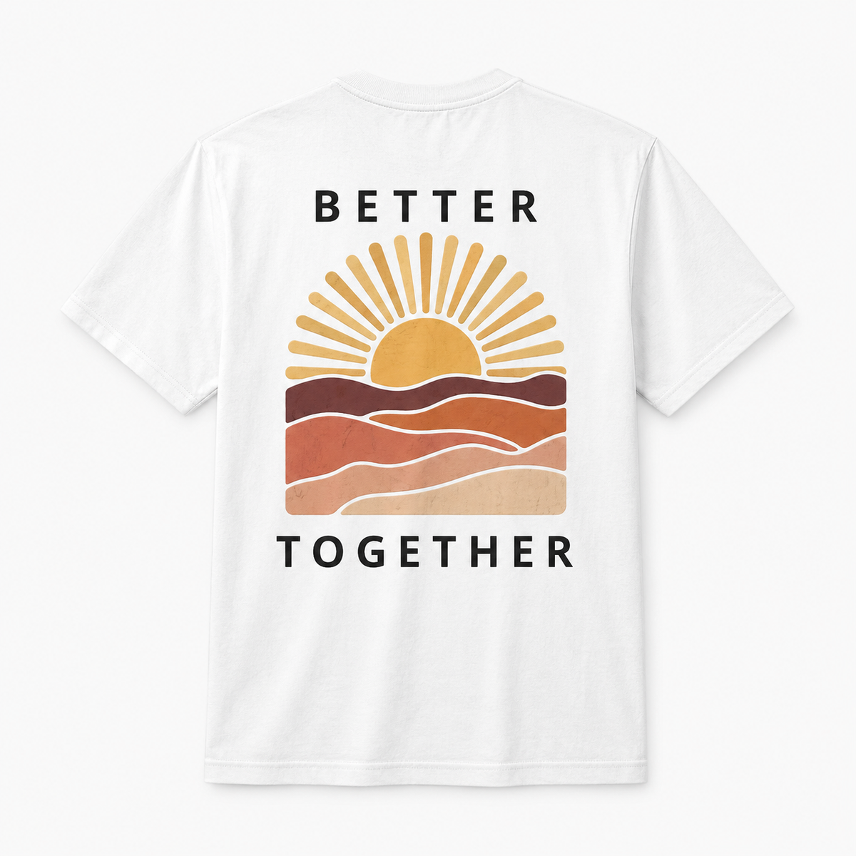 Better Together Sunset Graphic T-Shirt – Matching Couple Tee