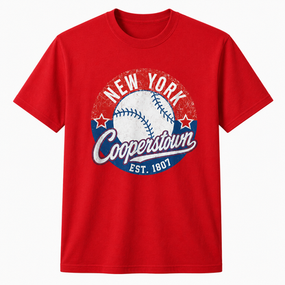Cooperstown New York Vintage Baseball Shirt