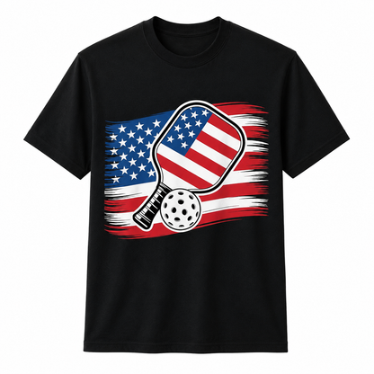 Pickleball American Flag 4th of July Shirt