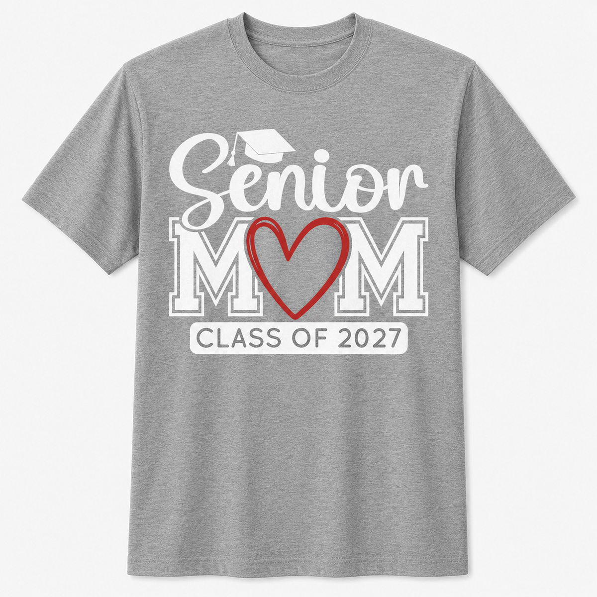 Senior Mom Class of 2027 Graduation T-Shirt – Funny Gift