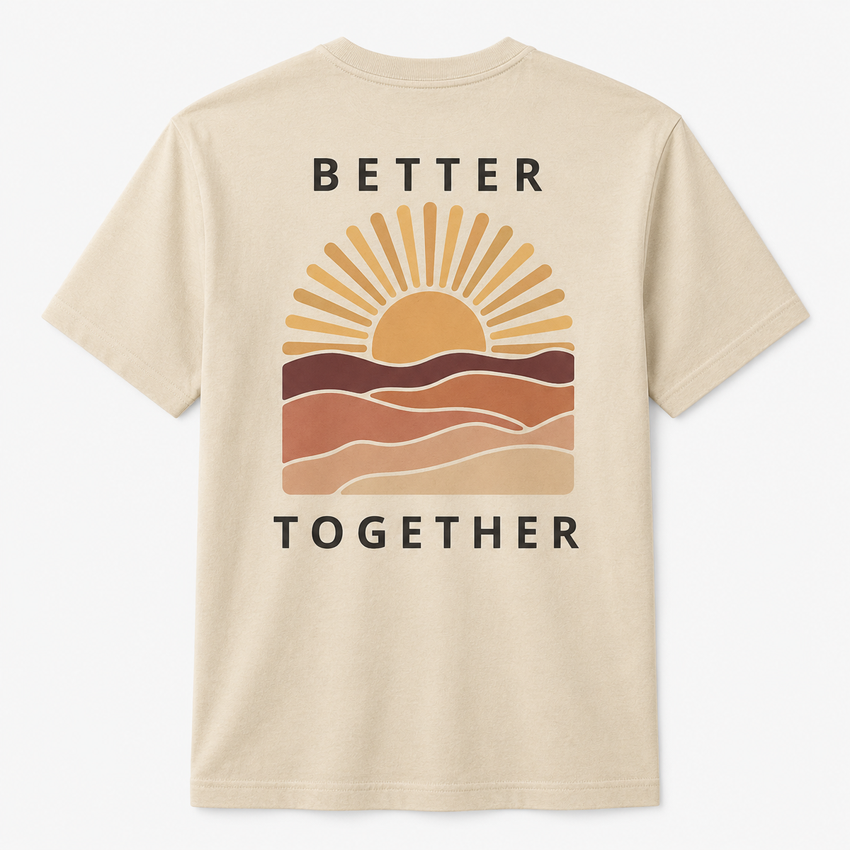 Better Together Sunset Graphic T-Shirt – Matching Couple Tee