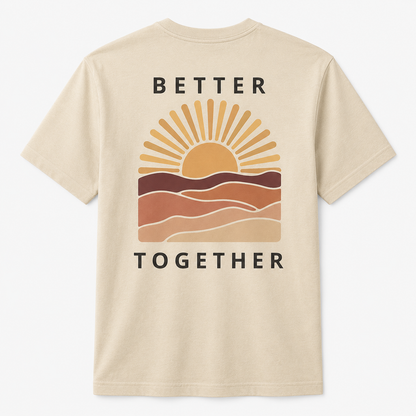 Better Together Sunset Graphic T-Shirt – Matching Couple Tee