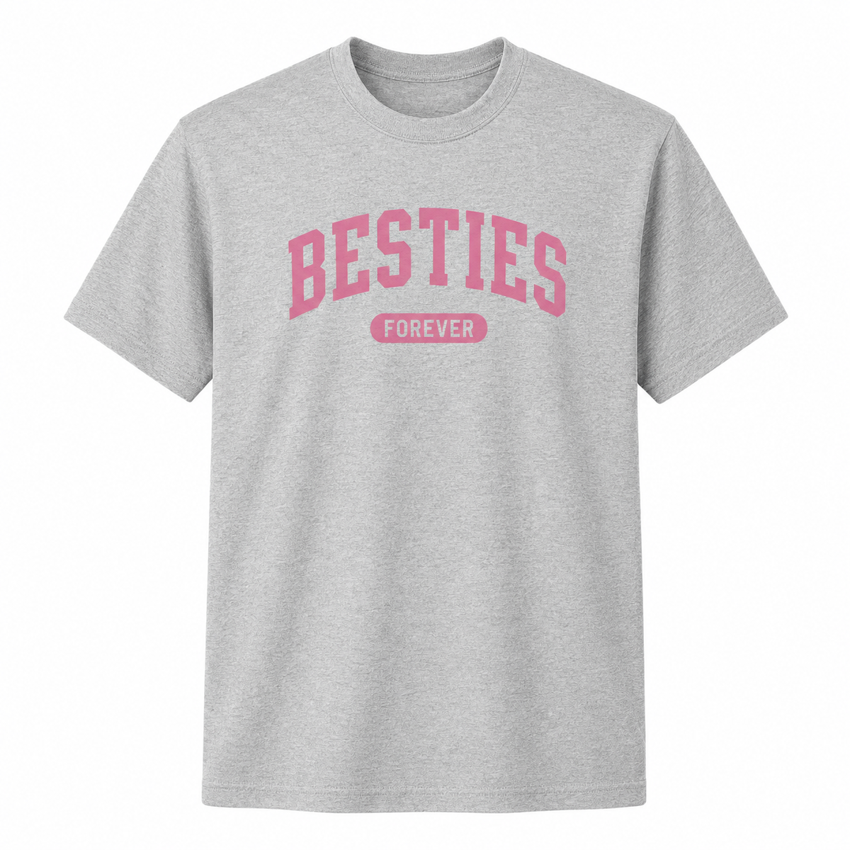 Besties Forever Graphic T-Shirt – BFF College Style Tee