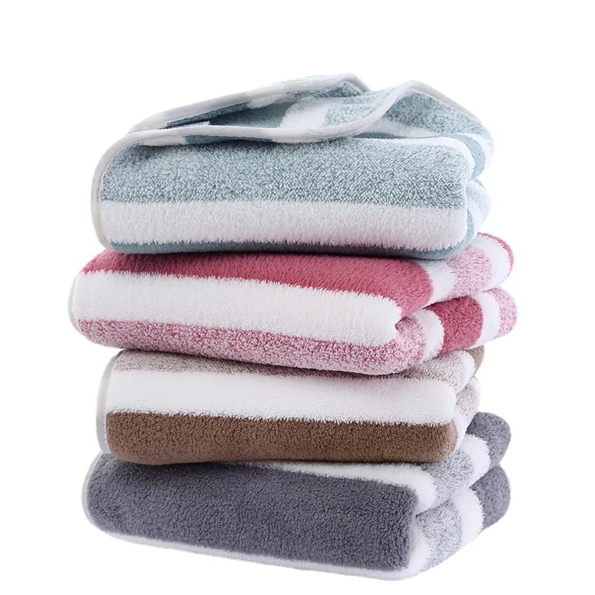 Striped Bath Towel Set – Soft, Absorbent & Quick-Drying