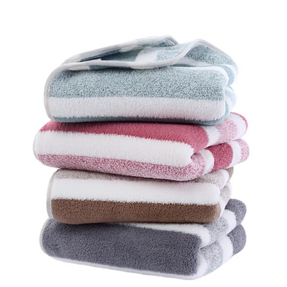 Striped Bath Towel Set – Soft, Absorbent & Quick-Drying