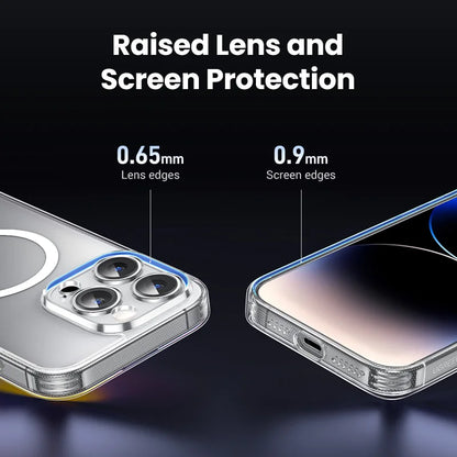 MagSafe Clear Magnetic iPhone Case – Shockproof Full Lens Cover for iPhone 13–18 Pro Max