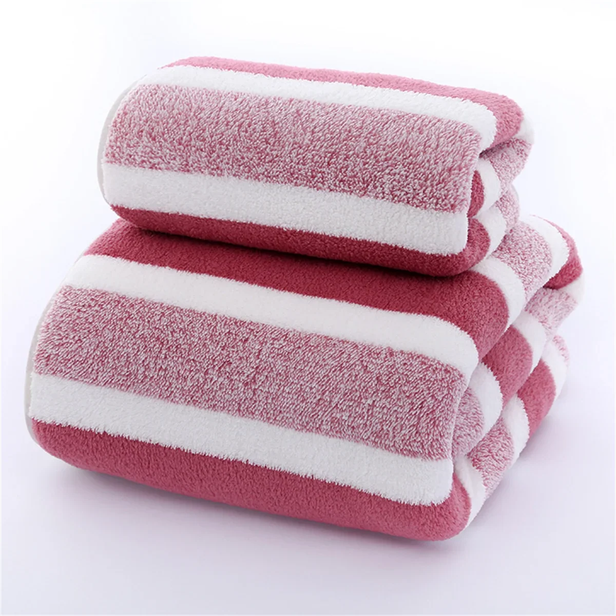 Striped Bath Towel Set – Soft, Absorbent & Quick-Drying