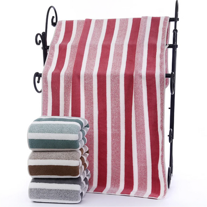 Striped Bath Towel Set – Soft, Absorbent & Quick-Drying