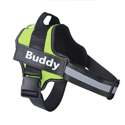 Personalized No-Pull Dog Harness – Reflective Breathable Vest for Small to Large Dogs