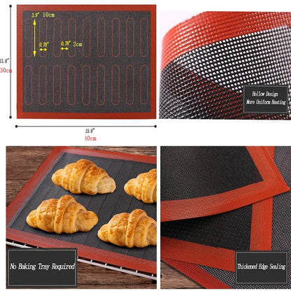 Perforated Silicone Baking Mat – Non-Stick Oven Liner for Cookies & Macarons