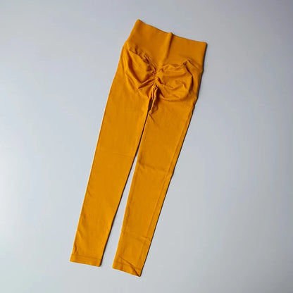 Seamless High-Waist Yoga Leggings – Scrunch Butt Lift Pants for Women
