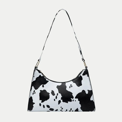 Animal Print PU Leather Shoulder Bag for Women
