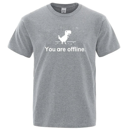 Funny Dinosaur Graphic T Shirt Cotton Blend Casual Tee