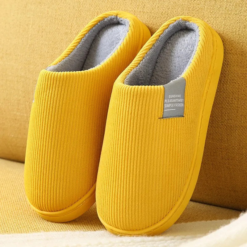 Plush Indoor Slippers – Thick Soft Bottom Anti-Slip Winter House Shoes