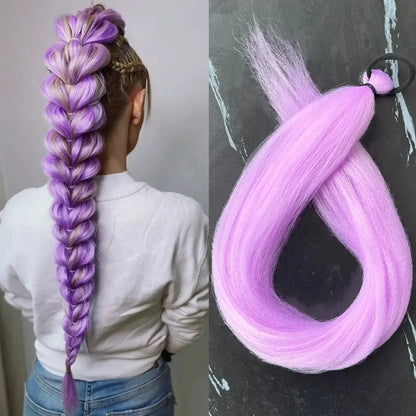 28 Inch Synthetic Braiding Ponytail Hair Extension – DIY Jumbo Braid