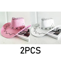 2PCS Pink White