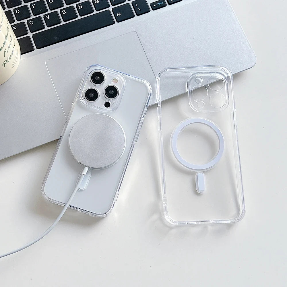 Clear MagSafe iPhone Case – iPhone 8 to 17 / Pro / Max / Plus