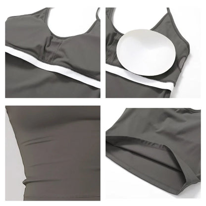 Women's Shockproof Yoga Tank Top - Quick-Dry Gym Vest