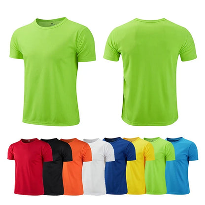 Men's Quick-Dry Sports T-Shirt – Running & Soccer Jersey