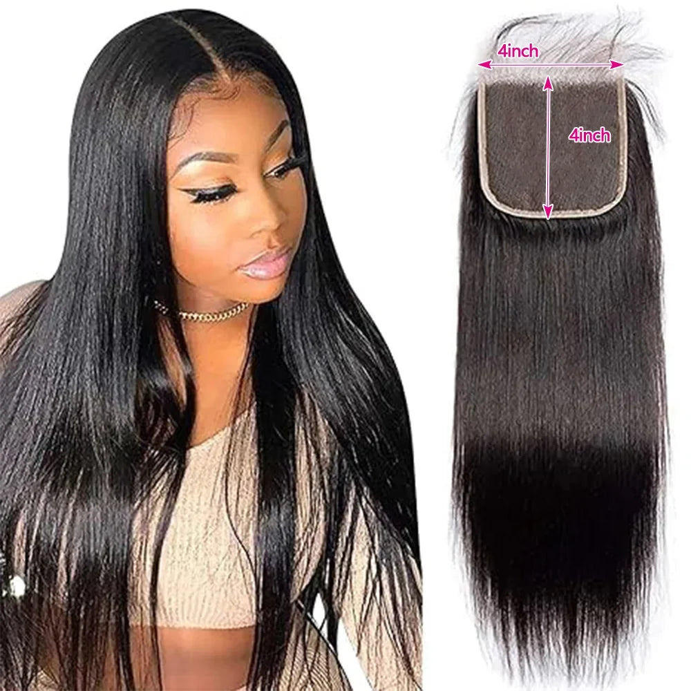 HD Lace Frontal Straight Brazilian Virgin Human Hair 13x4 13x6 4x4 5x5 6x6 2x6