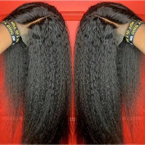 Kinky Straight Lace Front Wig Human Hair – Brazilian 13x4 HD & 5x5 Glueless