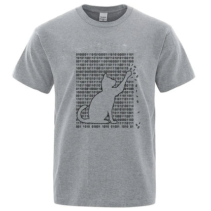 Cool Cat Graphic T Shirt Funny Cotton Blend Tee