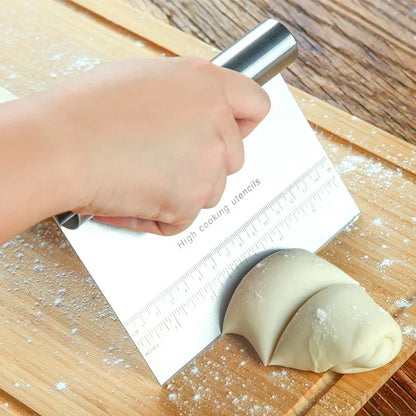 Stainless Steel Dough Scraper with Scale – Bench Cutter