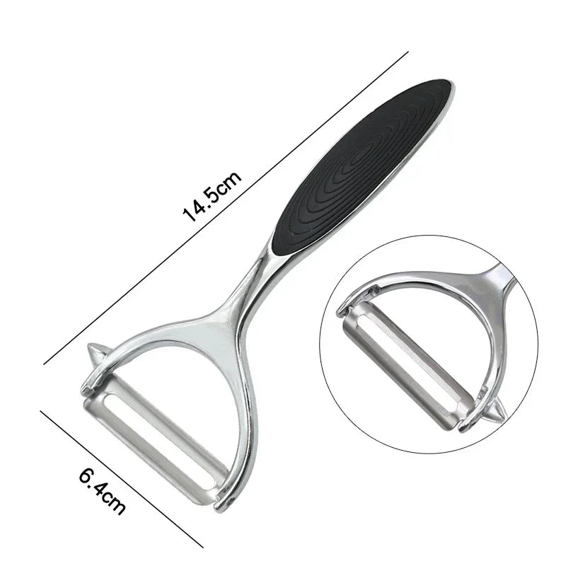 Stainless Steel Vegetable Peeler – Multi-Function Y-Peeler with Non-Slip Handle