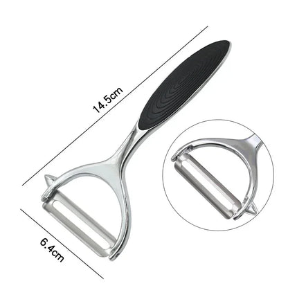 Stainless Steel Vegetable Peeler – Multi-Function Y-Peeler with Non-Slip Handle