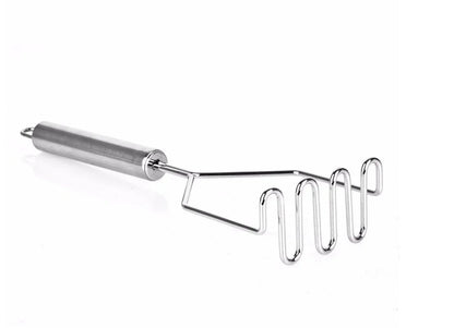 Stainless Steel Potato Masher – Wavy Press Kitchen Tool