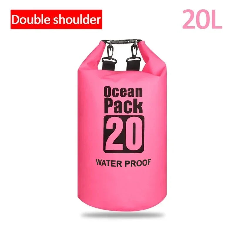 Waterproof Dry Bag 2L–30L – PVC Ocean Pack for Outdoor Sports