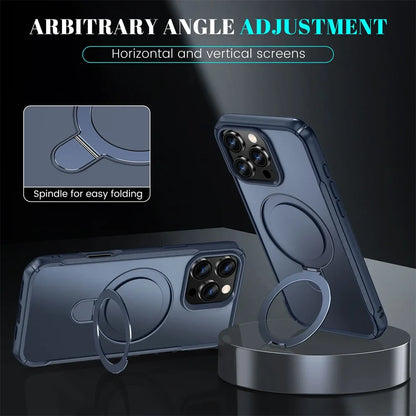 MagSafe iPhone Case with Magnetic Ring Stand & Kickstand