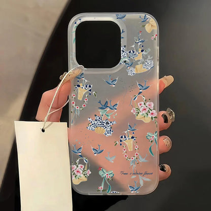 iPhone Case Transparent Matte Shockproof Cover for iPhone 11–18 Pro Max