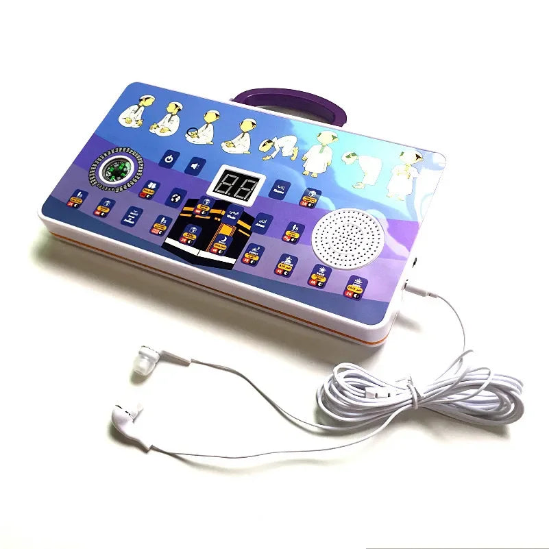 Kids Interactive Muslim Prayer Rug with Arabic Learning Player