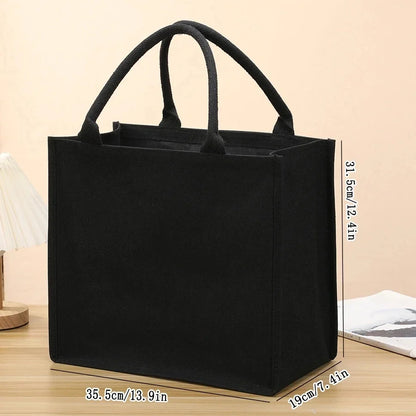 Large Canvas Tote Bag – Thickened Heavy-Duty Handbag for Men & Women