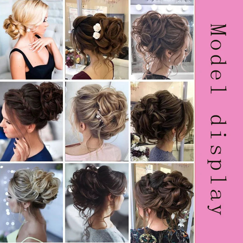 Messy Bun Hair Scrunchie – Synthetic Chignon Updo Hairpiece
