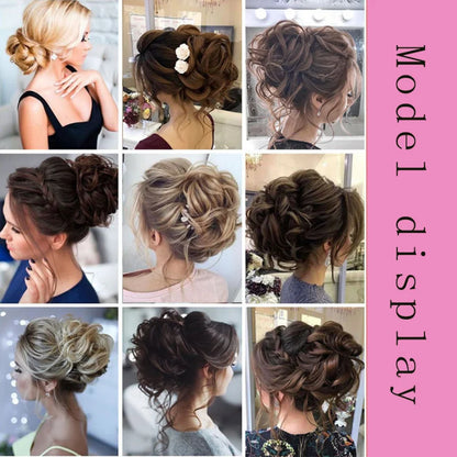 Messy Bun Hair Scrunchie – Synthetic Chignon Updo Hairpiece