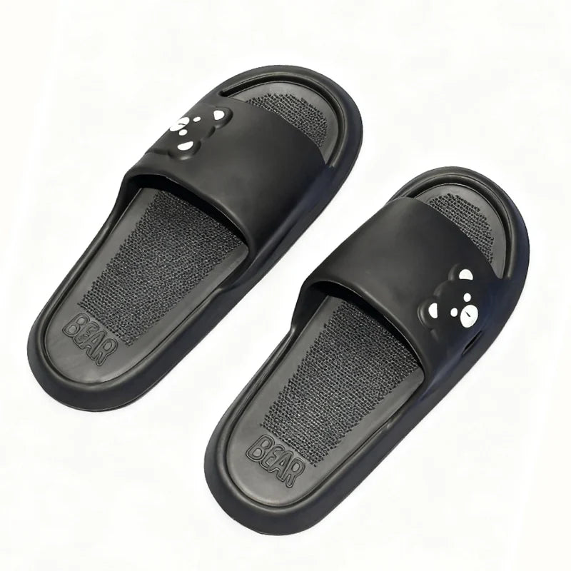 Cartoon Bear Indoor Slippers Women Soft EVA Home Slides