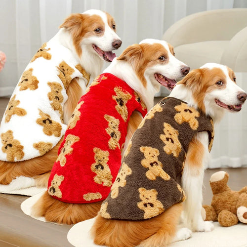 Dog Fleece Pajamas – Warm Winter Pet Coat for Small to Large Dogs