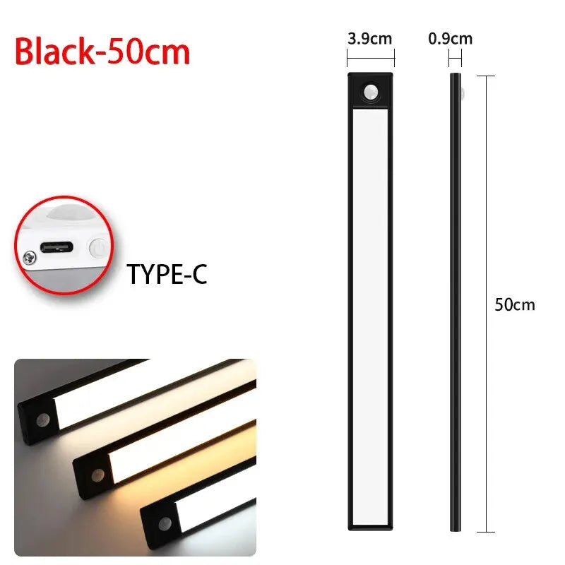 Under Cabinet LED Motion Sensor Light USB Rechargeable – 3 Color Modes