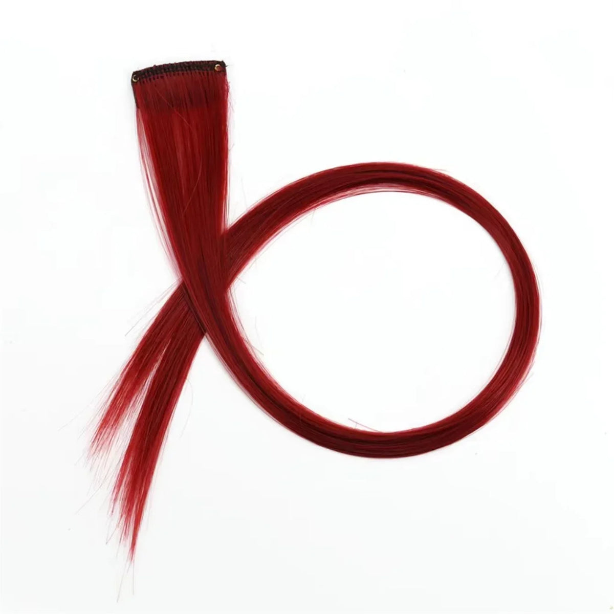 Clip-In Hair Extensions – 5pcs Colorful Straight Synthetic
