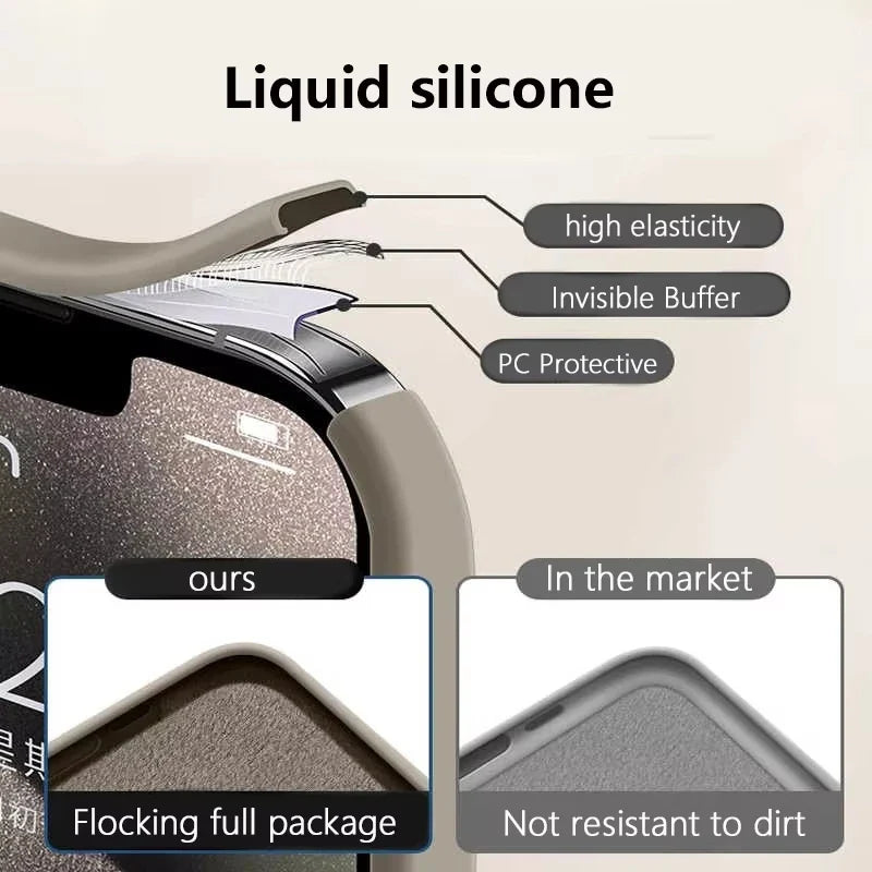 Liquid Silicone MagSafe Magnetic iPhone Case – iPhone 11–16 Pro Max