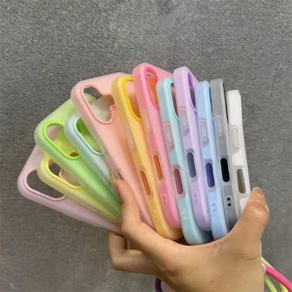 iPhone Case Soft Matte Candy Transparent Cover – Multi-Color