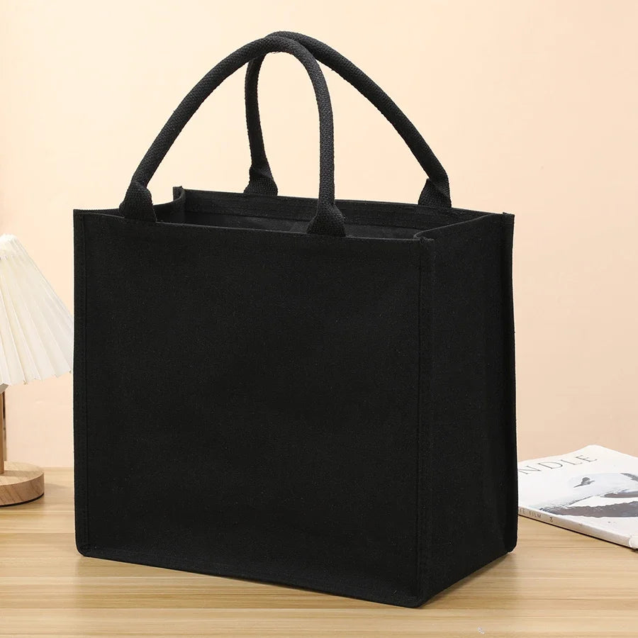 Large Canvas Tote Bag – Thickened Heavy-Duty Handbag for Men & Women