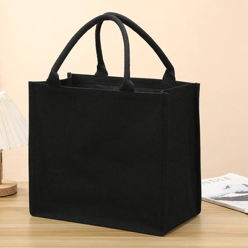 Large Canvas Tote Bag – Thickened Heavy-Duty Handbag for Men & Women