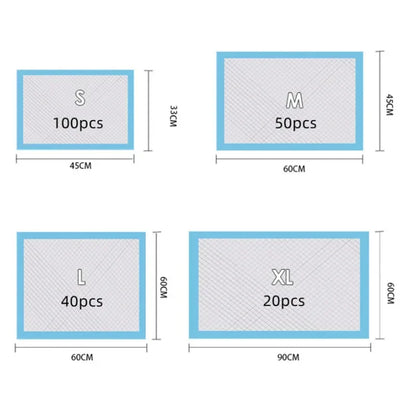 Puppy Training Pee Pads – Absorbent, Odor-Control, Quick Dry