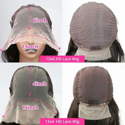 Body Wave Lace Front Wig – Raw Peruvian Human Hair 250 Density