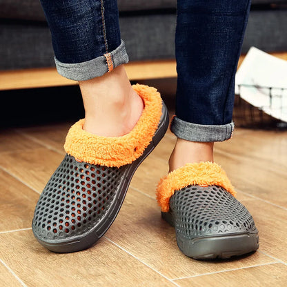 Fleece-Lined Clogs Slip-On Shoes for Men and Women
